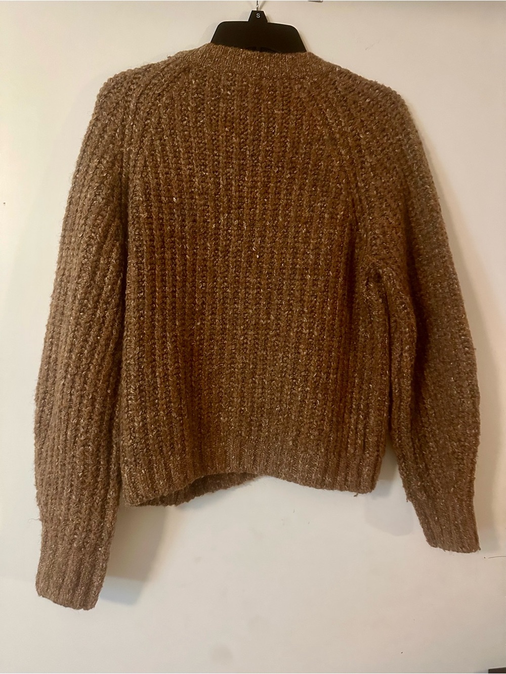 Lucky Brand Brown Chunky Knit V-Neck Cardigan Sweater Small - Picture 5 of 6
